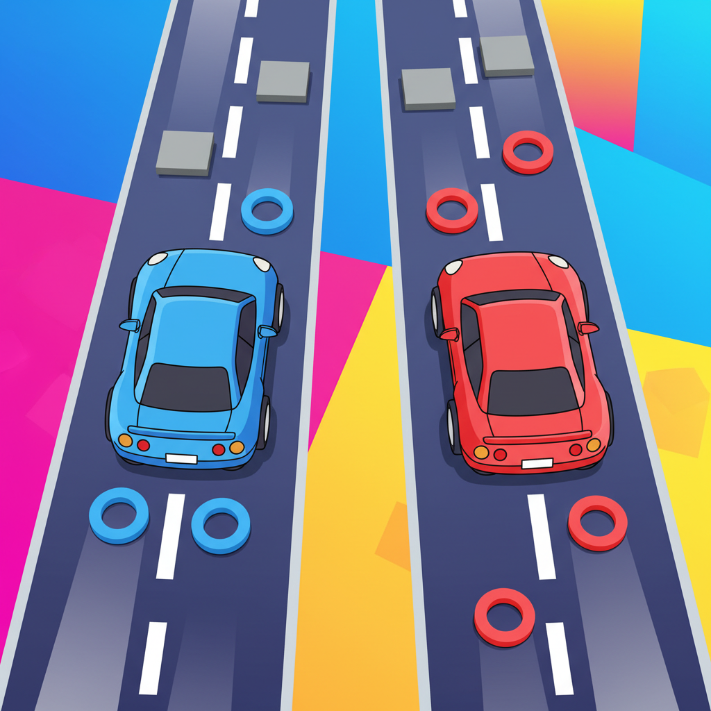 Two Cars 2D | Pixelsurf AI